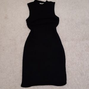 Medium bodycon black dress